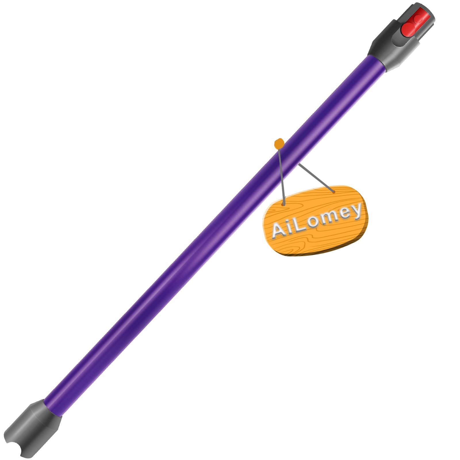 Tubo di Prolunga per Dyson V12 Slim Aspirapolvere, 74 CM, Viola, ABS Premium e Alluminio, Attacco Rapido di Ricambio