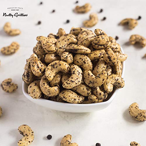 Image of Nutty Gritties Salted Cashews Nuts, Roasted Pepper ((Pack of 6 - Each 48g))