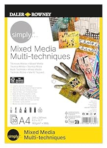 Daler-Rowney Simply Mixed Media Papierblock, 30 Blatt