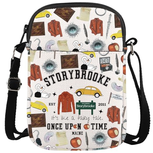 WCGXKO TV Inspired Gift TV Inspired Messenger Bag For Welcome To Storybrooke Zipper Crossbody Bag For Fans (TIME MA CR)