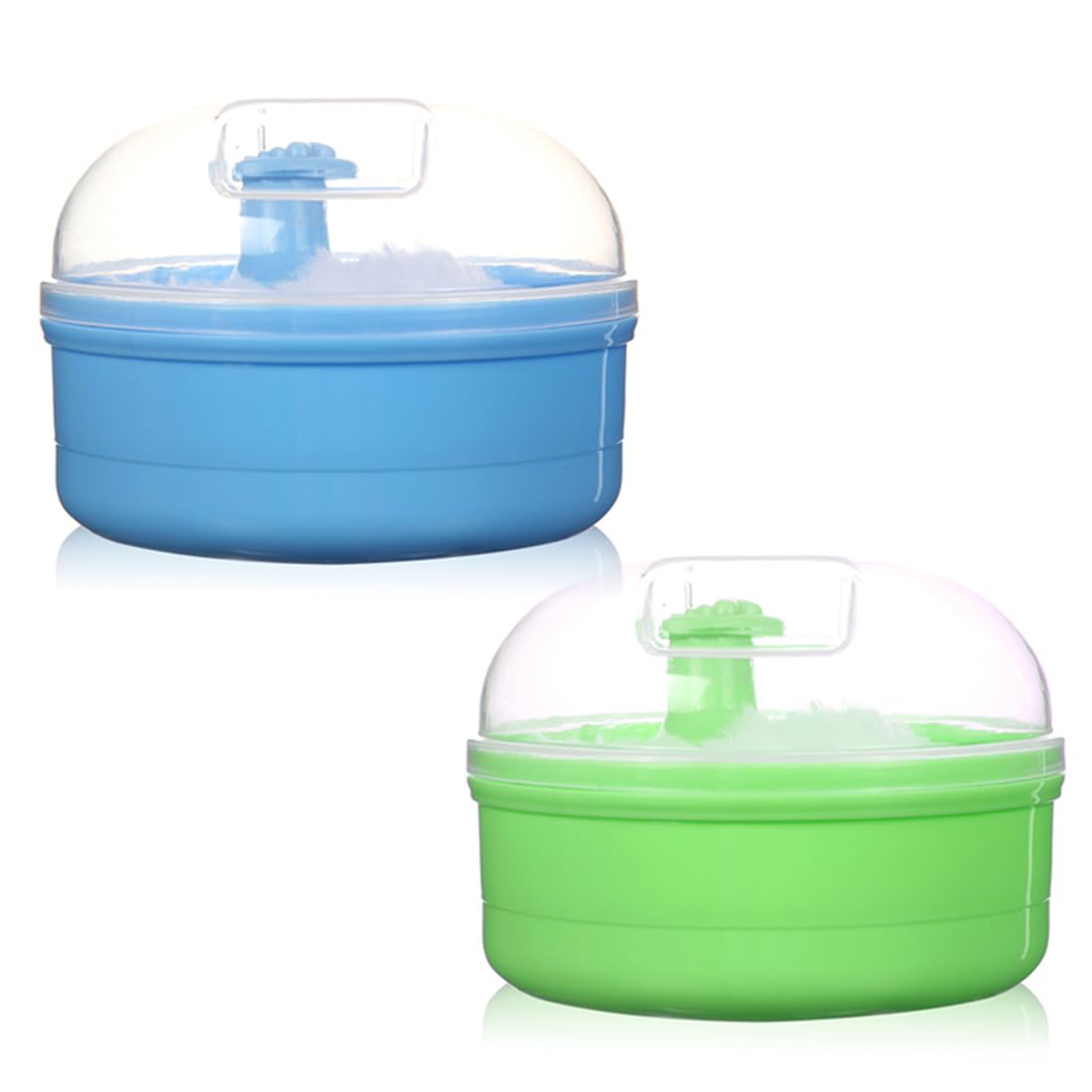Star Babies Baby Powder Puff Pack of 2 - Blue/Green