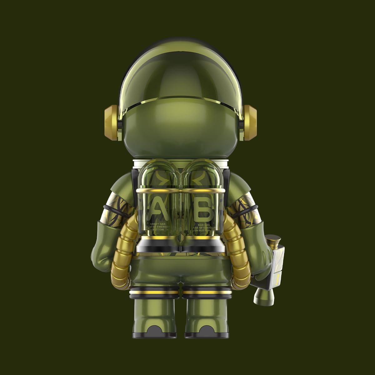 ミリタリー MEGA SPACE MOLLY100%CLOT-Olive Alienegra POP MART Mega Space Molly 100% Clot-Olive Alienegra Series Figures