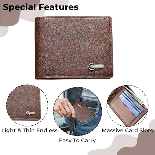 Image of Kraptick Mens Wallets: Slim Wallets for Men with Cardholder and Money Organizer(DMFP392)
