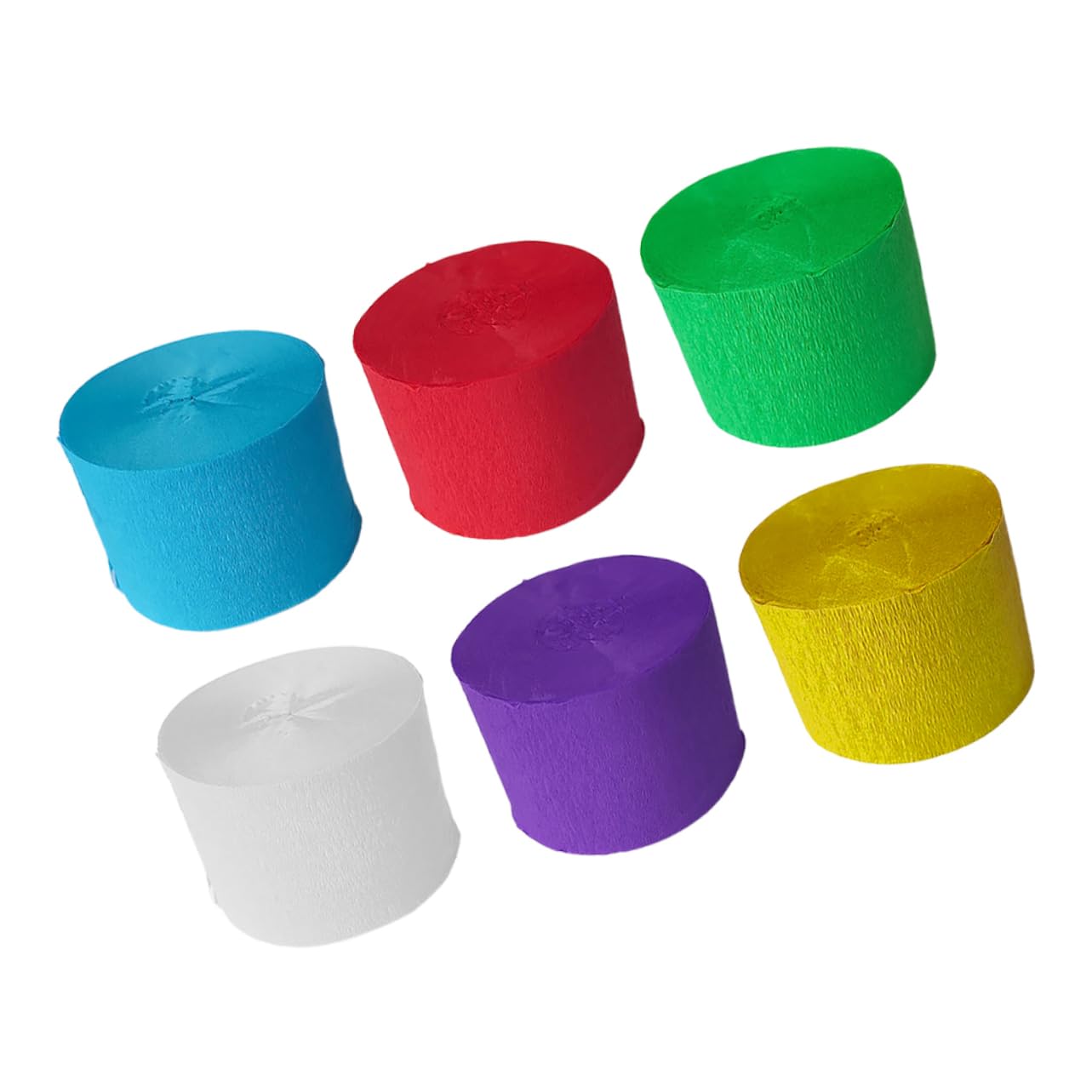CIMAXIC 6 Pack Crepe Paper Rolls Green Streamers for Party Decorations DIY Craft Supplies Birthday Wedding Decor Party Streamers Decorations