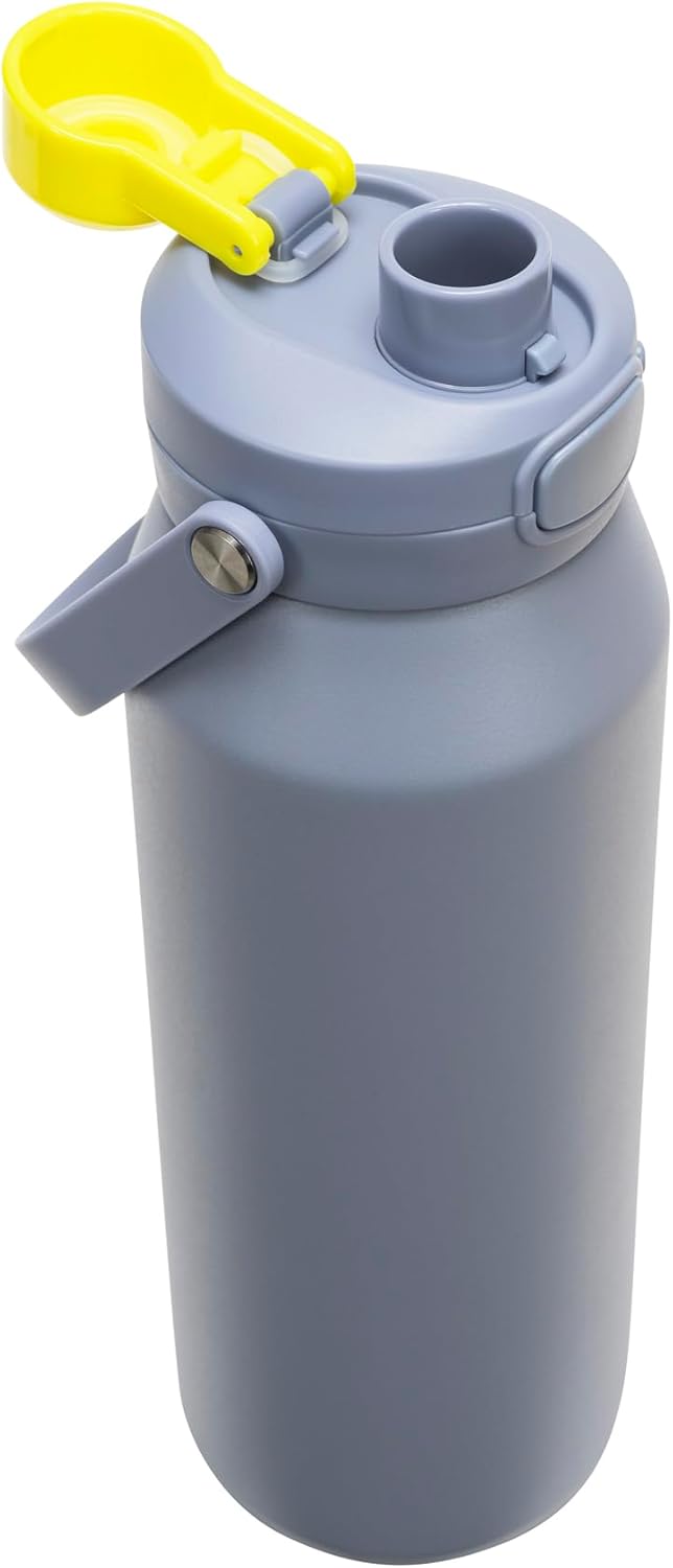 PUMA 32oz Alpha Chug Bottle, Grey/Green, OS