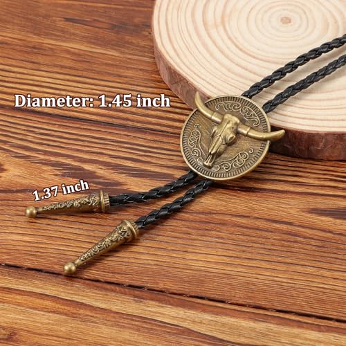 Image of Bolo Tie for Women Men, Western Bolo Tie Rodeo Cowgirl Cowboy Tie Bolo Ties Cowboy Accessories for Men Women