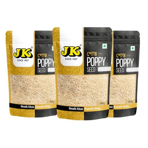 Image of JK Poppy Seeds | Khus Khus Posto | Whole Khus Khus | Posto Dana | Indian Posto Dana | Khas Khas | 100% Pure (1.5Kg (500gx3)