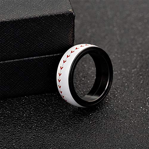 Image of PAMTIER Unisex Spinner Unique NBA Basketball Ring | Stainless Steel, Outdoor Sport Band, Charming Jewelry