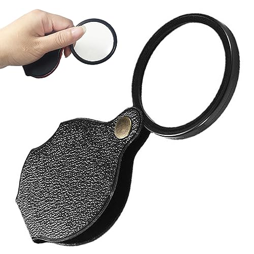 20X Pocket Magnifier Portable Pocket Magnifying Glass Rotating Folding HD Mini for Reading Student Pocket Magnifier