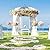 YITAHOME Birdcage Shape Garden Arch Arbors, 9.8'H x 6.8'W Pergola Pavilion for Climbing Plants Outdoor, Wedding Arches for Ceremony Party, Metal Garden Arbor for Patio, Backyard (Black)