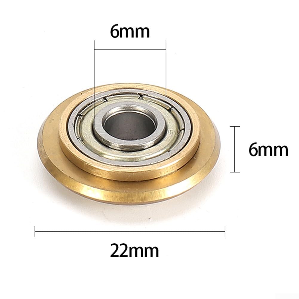 4 Pairs Tungsten-Carbide Tile Scoring Wheel Cutter, Tile Cutter Replacement Wheels For Hard Polished Tiles 22X6x6mm
