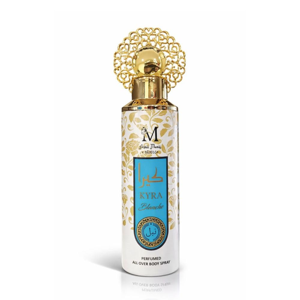 Montage KYRA Blanche - Perfumed All Over Body Spray für Damen | eleganter und zarter Duft | Luxusflasche 200 ml