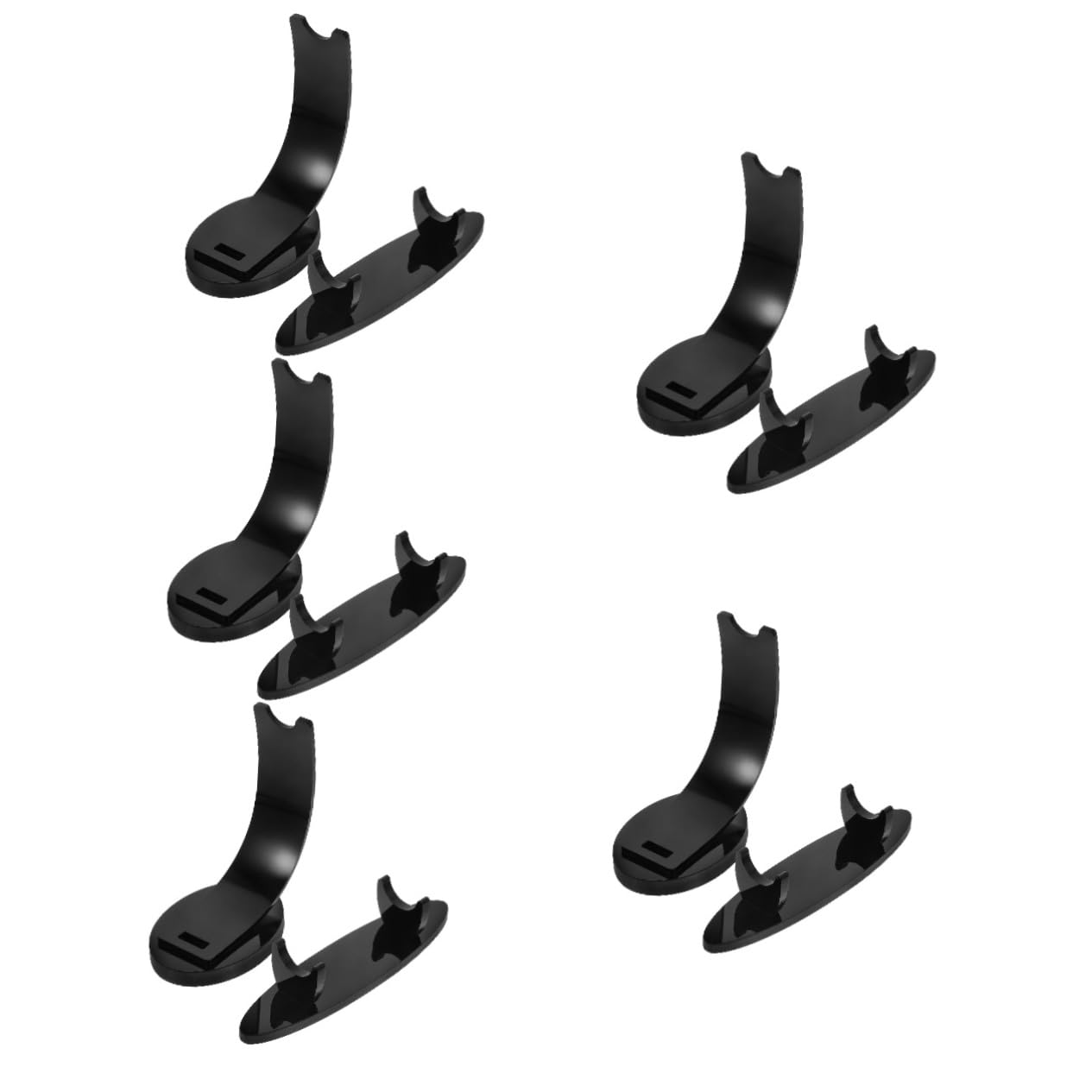 SHINEOFI 10 Stk Stifthalter Aus Acryl Nagelkunst Stifthalter Inhaber Punkt Für Augenbrauen Vertikaler Stiftständer Halter Für Füllfederhalter Durchsichtiger Black