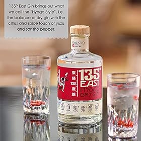 135 East Hyogo Dry Gin, 70 cl