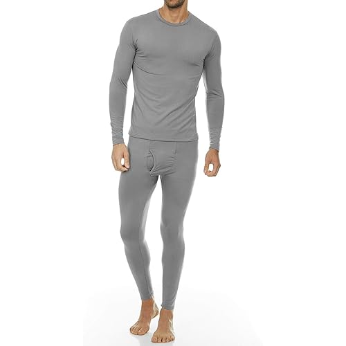 Thermajohn Long Johns Thermal Underwear for Men Fleece Lined Base Layer Set for Cold Weather