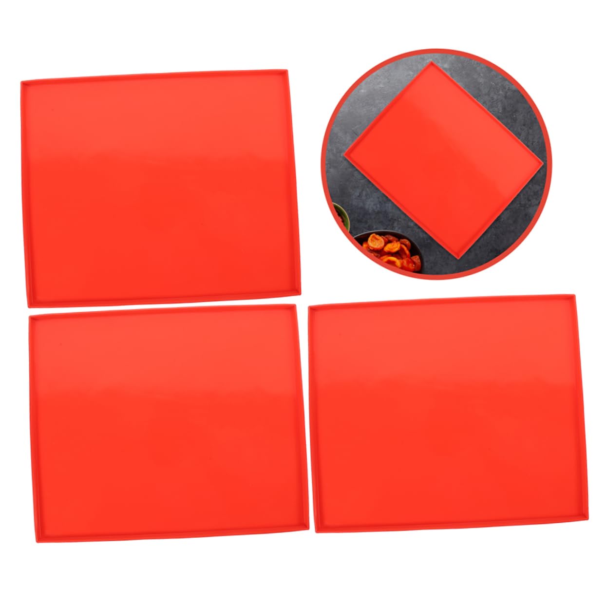 ULTECHNOVO Food Dehydrator Silicone Sheet Nonstick Reusable Mat for Easy Cleaning Durability for Fruit Drying and Oven Use