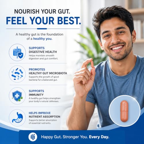 Image of Fixuphealth Probiotics Supplement for Gut Health 50 Billion CFU | Probiotic Capsules with Prebiotics, Cranberry, Vitamin C & Zinc | Digestive Health & Immunity Support | Plant Based | 30 Capsules