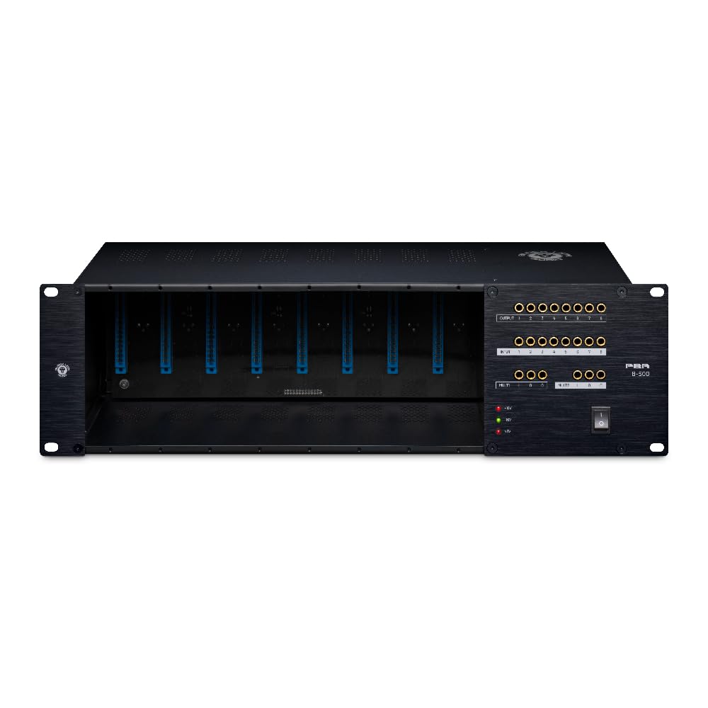Black Lion Audio PBR 8-500 8-slot 500 Series Rack/PSU with Built-in Patchbay
