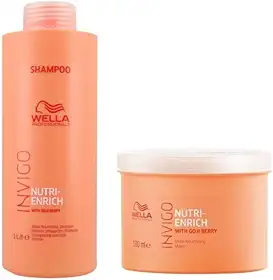 Kit Shampoo e Máscara Wella Nutri Enrich Invigo