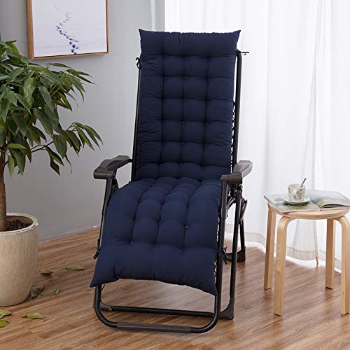 Coussin chaise longue bleu matelas épais contre douleurs de transat