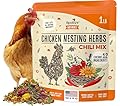 Roosty's Naturals Chicken Nesting Herbs - Chili Mix | 1LB Premium Nesting Herbs for Coop | Made in The USA | Chicken Treat and mixes with Coop Bedding as a Coop Refresher