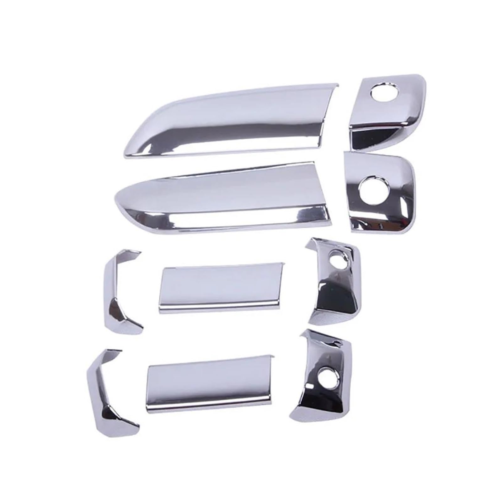 Cavinbdz One Color 10Pcs/Set Car Chrome Exterior Door Handle Bowl Insert Frame Overlay Panel Cover For Toyota For Hiace 2005-2015