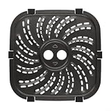 BildeeMait Piastra per friggitrice ad aria 8QT, per PowerXL, per vortex Pro Plus, vassoio per croccante in acciaio al carbonio, con antiaderente per superficie e linguette (22 x 22 cm)