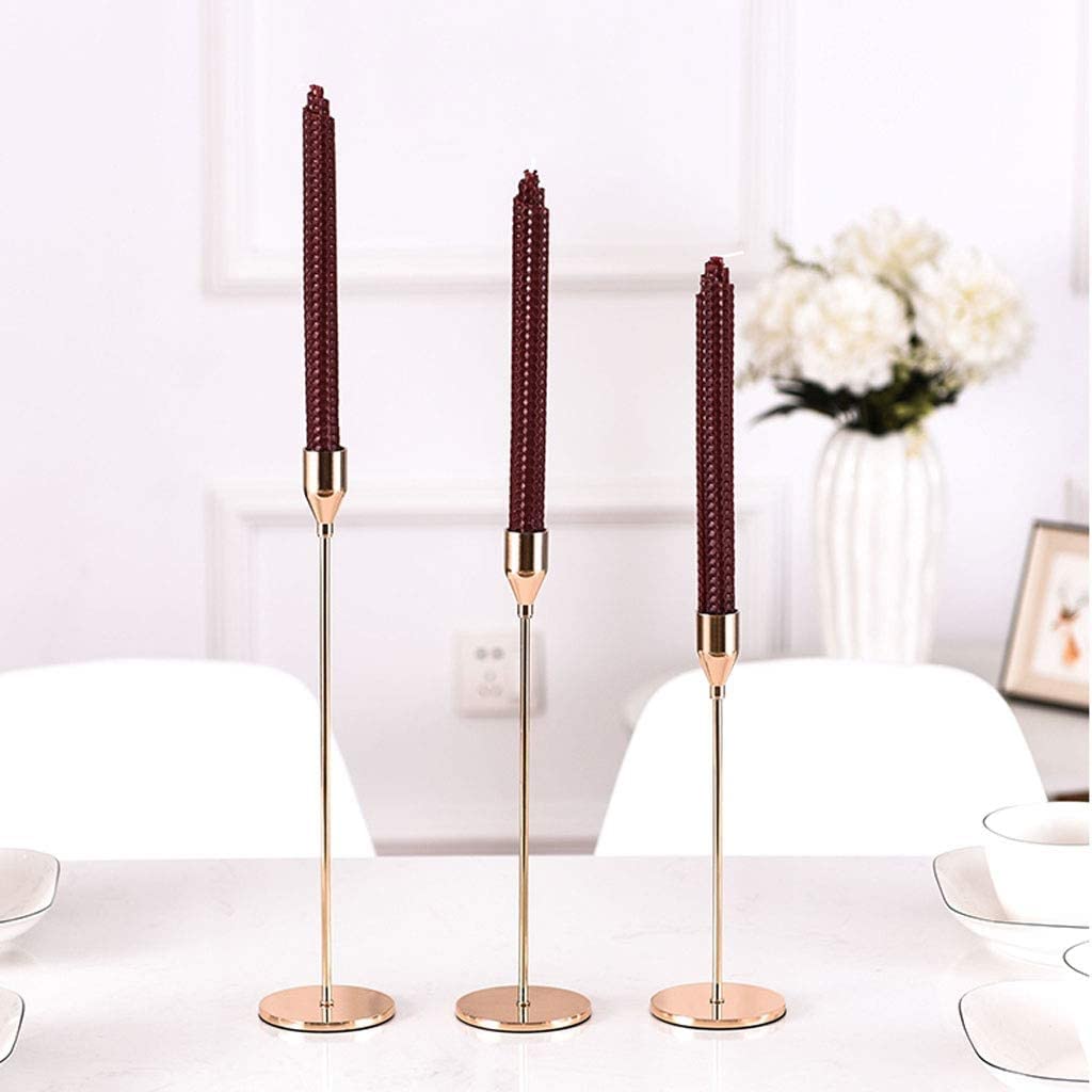Portacandele in metallo unico, candeliere di lusso europeo di moda per matrimonio tavolo di Natale decorazione domestica candeliere regalo