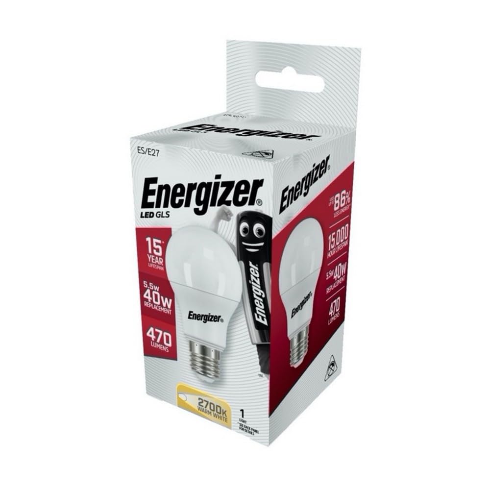 Energizer E27 7 W, 1 LED ES (Edison Screw) GLS Bulb