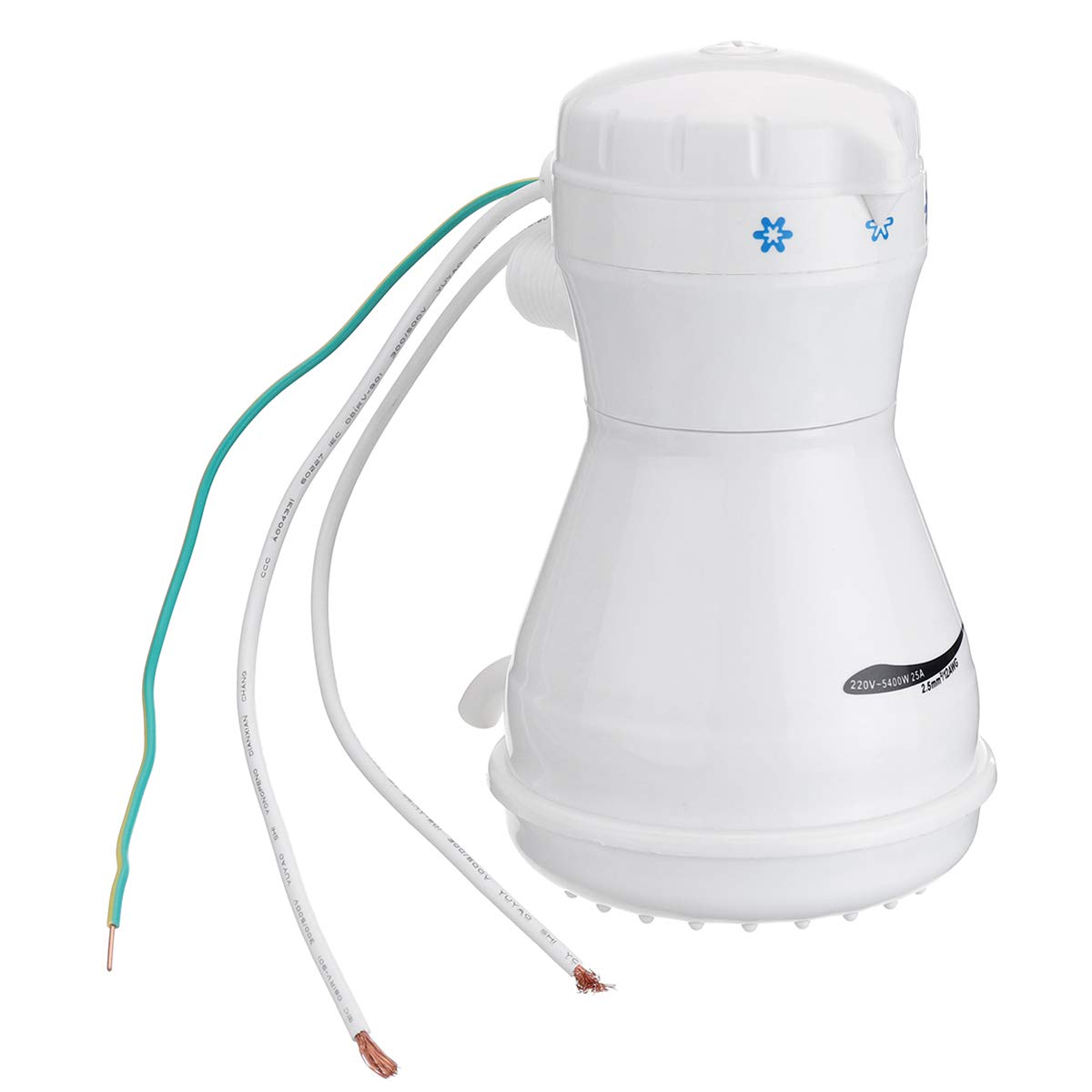 St-04 110V/220V Cabezal De Ducha Eléctrico 3 Temperatura Instantánea Calentador De Agua Caliente Soporte De Manguera - 110V
