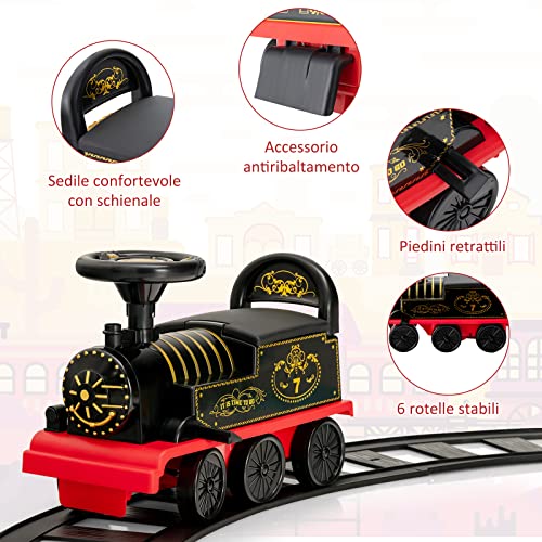 GYMAX Treno Elettrico per Bambini, Trenino