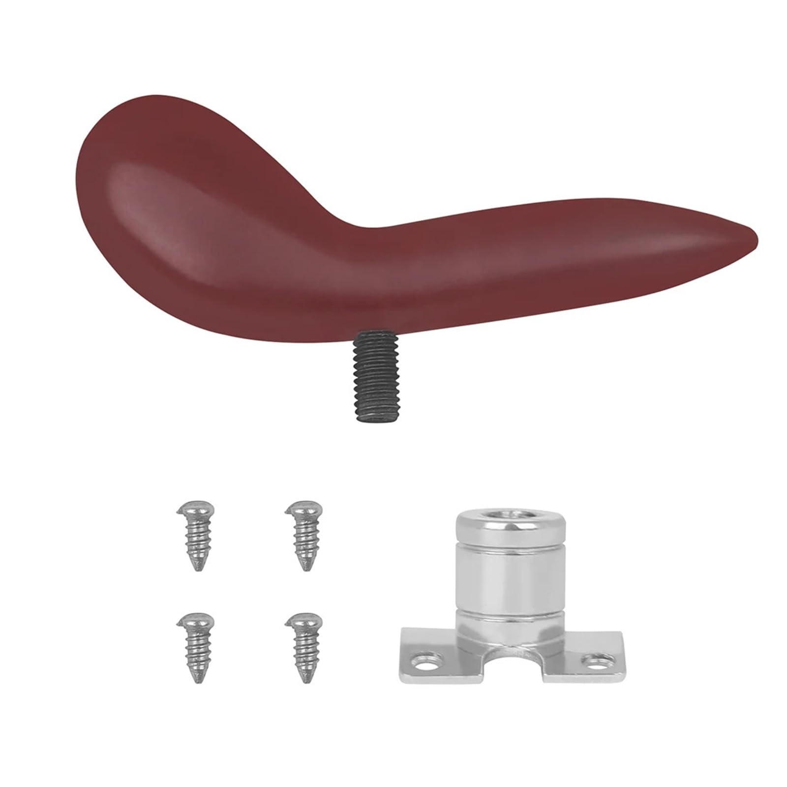Bassoon Hand Holder Saddle Rest Bassoon Red Finger Rest with Fixing Screws and Handle Base Woodwind Instruments Accessories