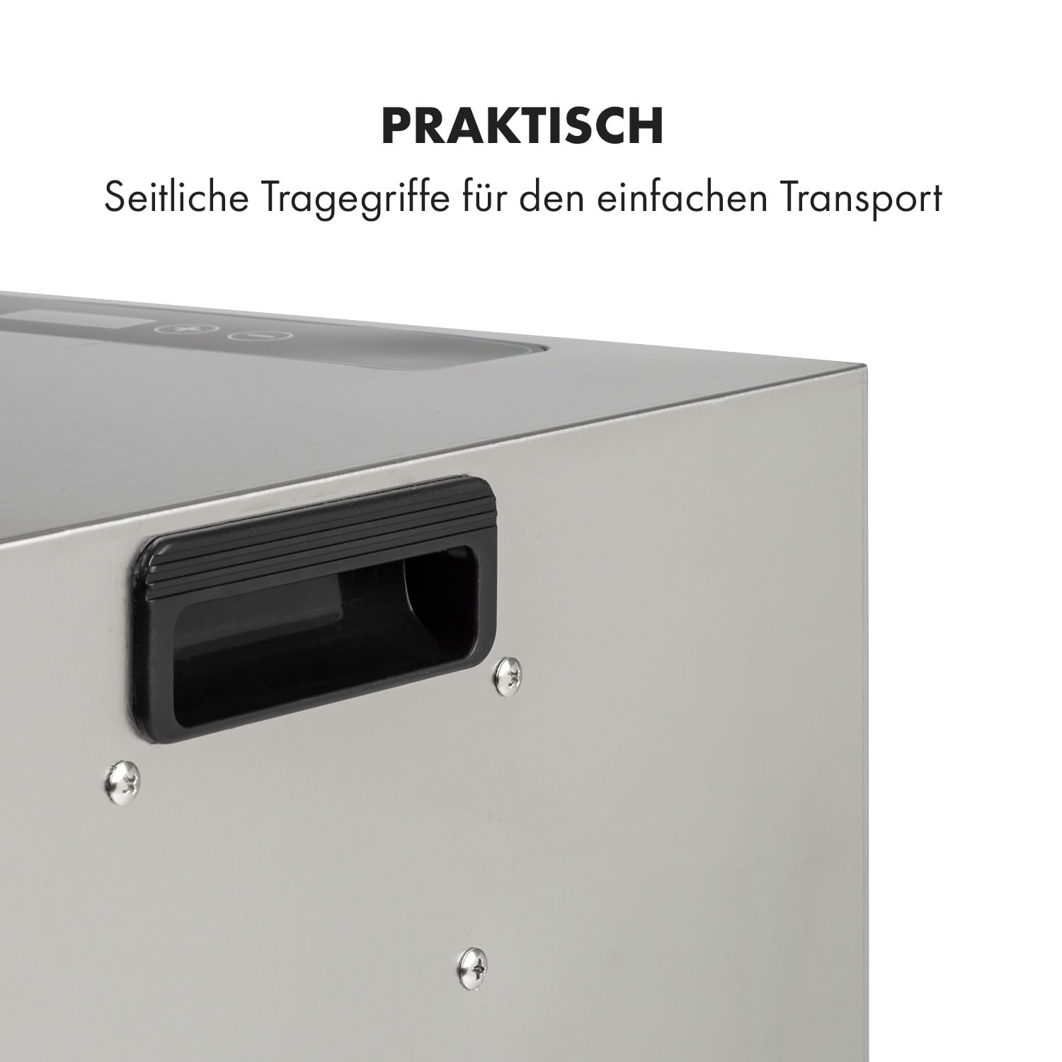 Klarstein Captain Jerky 110 Dörrautomat, 1000 W, Temperatur: 30-90 °C, 24-Stunden-Timer, BPA-frei, Touch-Bedienfeld, 10 Einschübe, Glastür, Edelstahl Dörrgerät für Obst, Gemüse, Auffangblech, silber