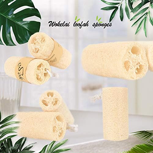 3 Pack Farm natural organic loofah sponge Skin cleansing skin exfoliation Bathing and Back caring spa body shower Daily skin care 