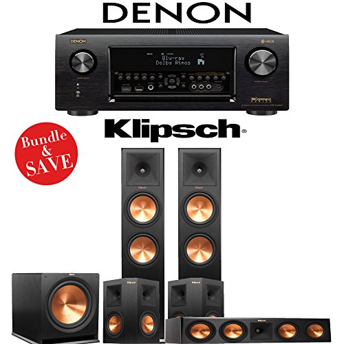 Klipsch RP-280F 5.1-Ch Reference Premiere Home Theater System with Denon AVR-X4400H 9.2-Channel 4K