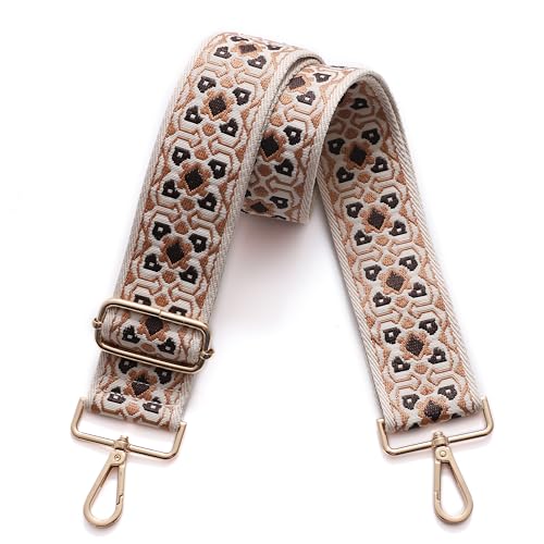 Image of Canvas Crossbody Strap for Handbags - Wide Adjustable Shoulder Strap Replacement