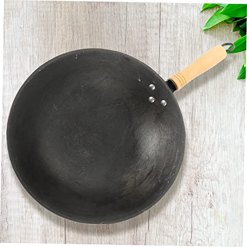 Wok tradicional chino para cocina con mango ergonómico miniatura 5