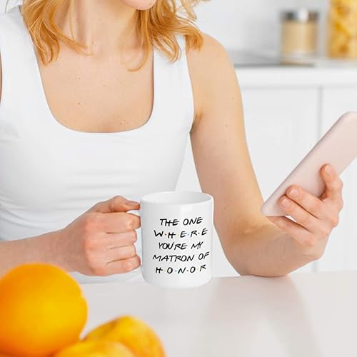 Miniatura 5 de Taza de té inspirada en el programa de televisión Matron of Honor para hermana o mejor amiga, The One Where You're My Matron of Honor Friends para