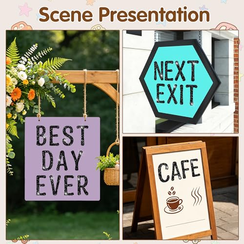 Image of Glitter Letter Stickers, 4 Inch Large Letters for Poster Board (Black)