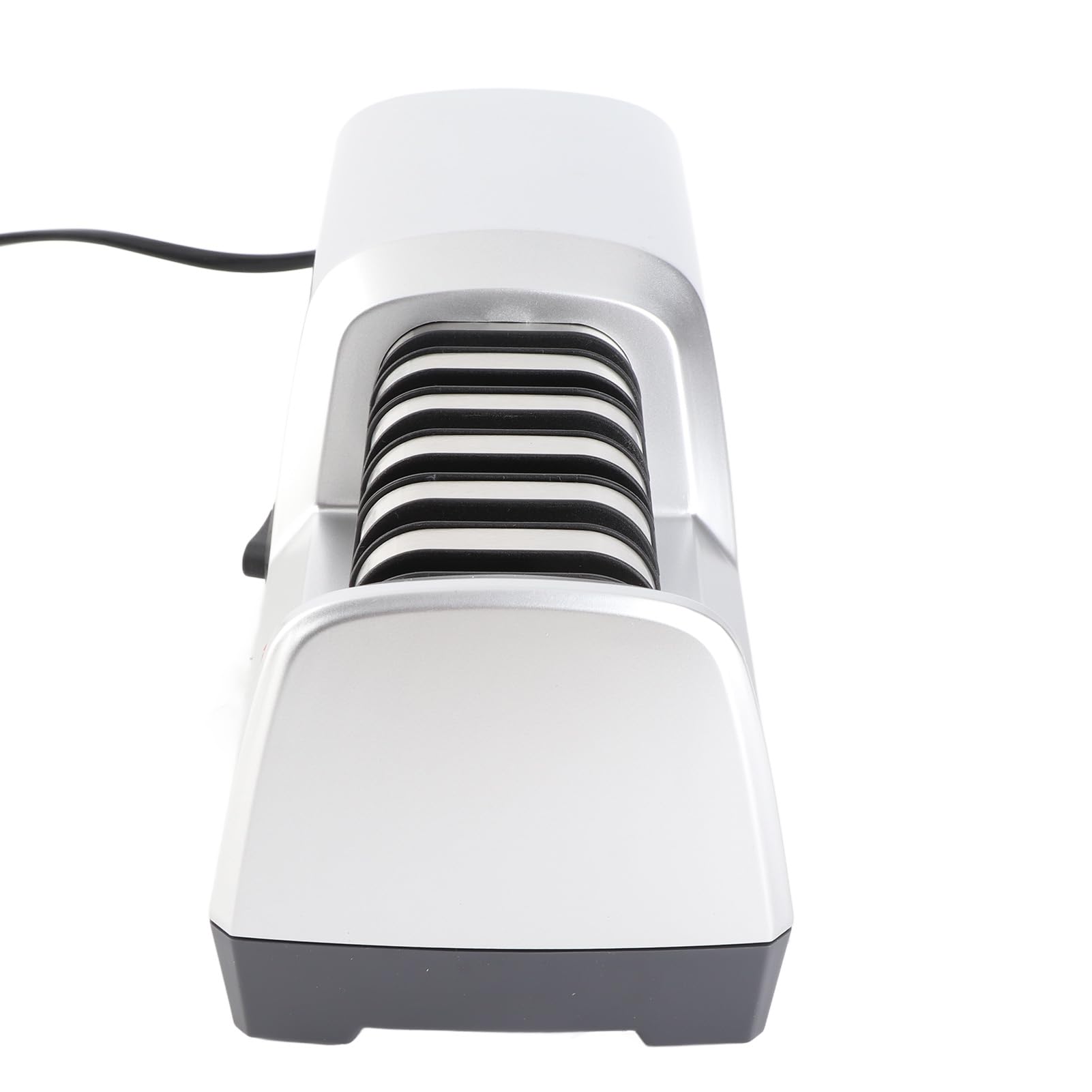 Affilacoltelli Elettrico a 15 e 20 Gradi, a 3 Livelli, affilacoltelli in Acciaio Inox per coltelli da con Funzione di affilatura Rapida, Risultati rapidi, nitidi, a Basso Rumore