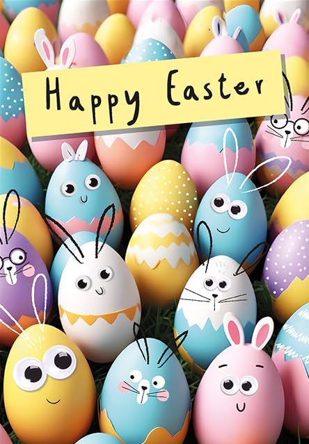 Easter Card Open Happy Easter - 7 x 5 inches - Piccadilly Greetings