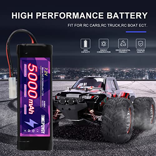 Batería plana de 6 celdas recargable con enchufe TMY para modelismo RC 7.2V 5