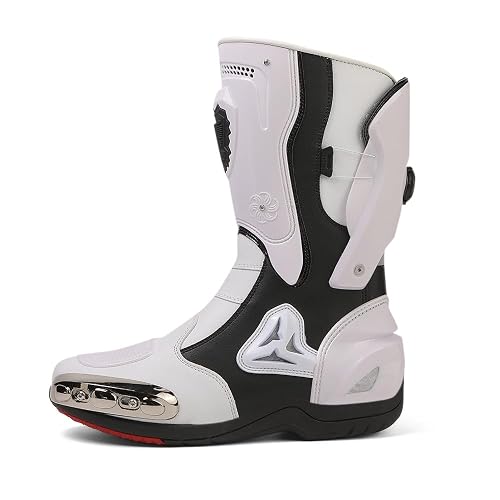 Zeozoom Motorcycle Riding Boots Leather Boots