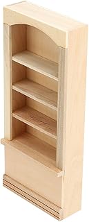 Jopwkuin 1:12 regał na książki, kompaktowy rozmiar domek dla lalek realistyczne żywe detale trwałe na prezent do dekoracji domu (regał na książki)