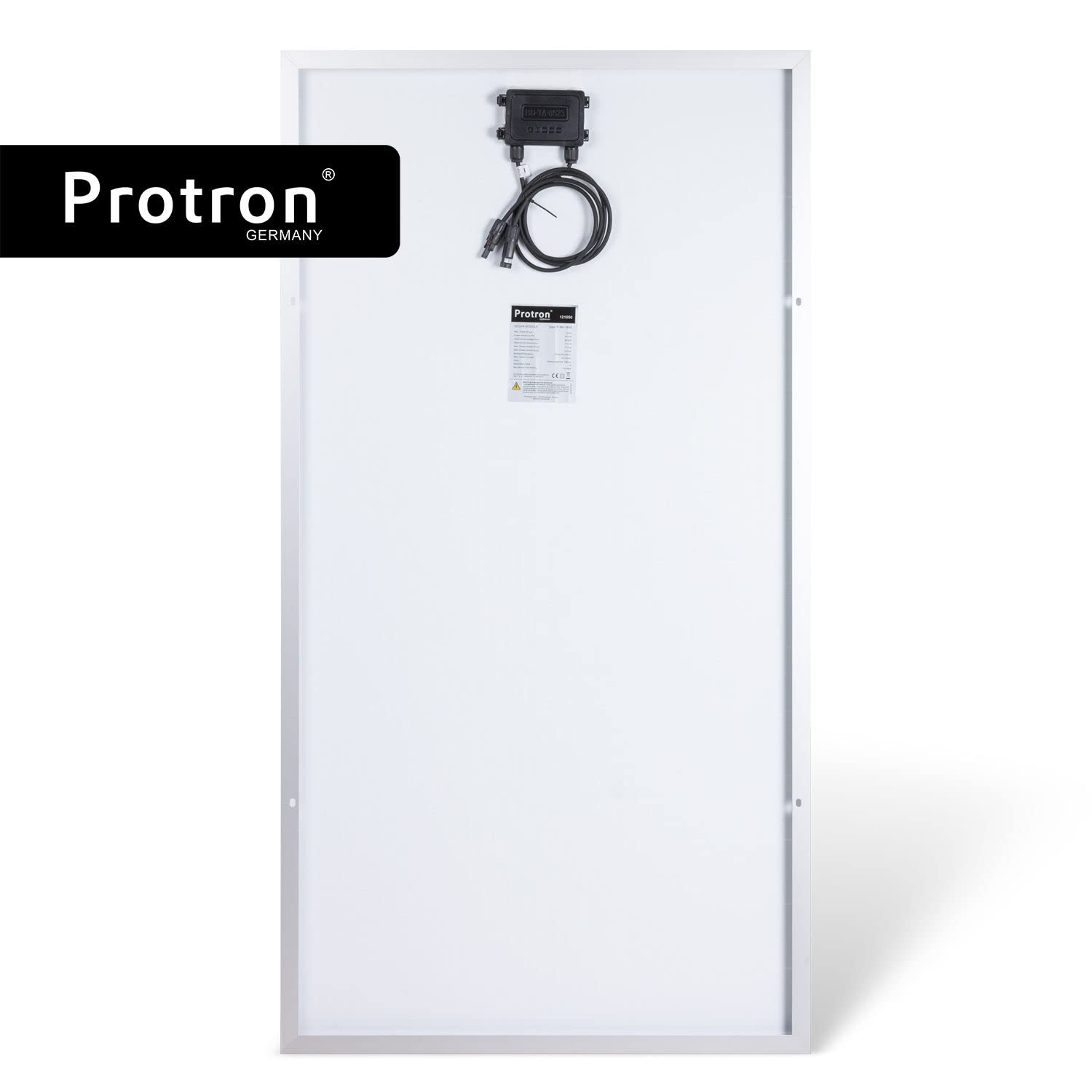 Protron Mono 180W Solarmodul Photovoltaik Monokristallin Solarpanel Solarzelle 180Watt Mono Solar 12V 18V für Wohnmobil, Garten, Boot (0% MwSt. gemäß §12 Abs. 3 UStG)