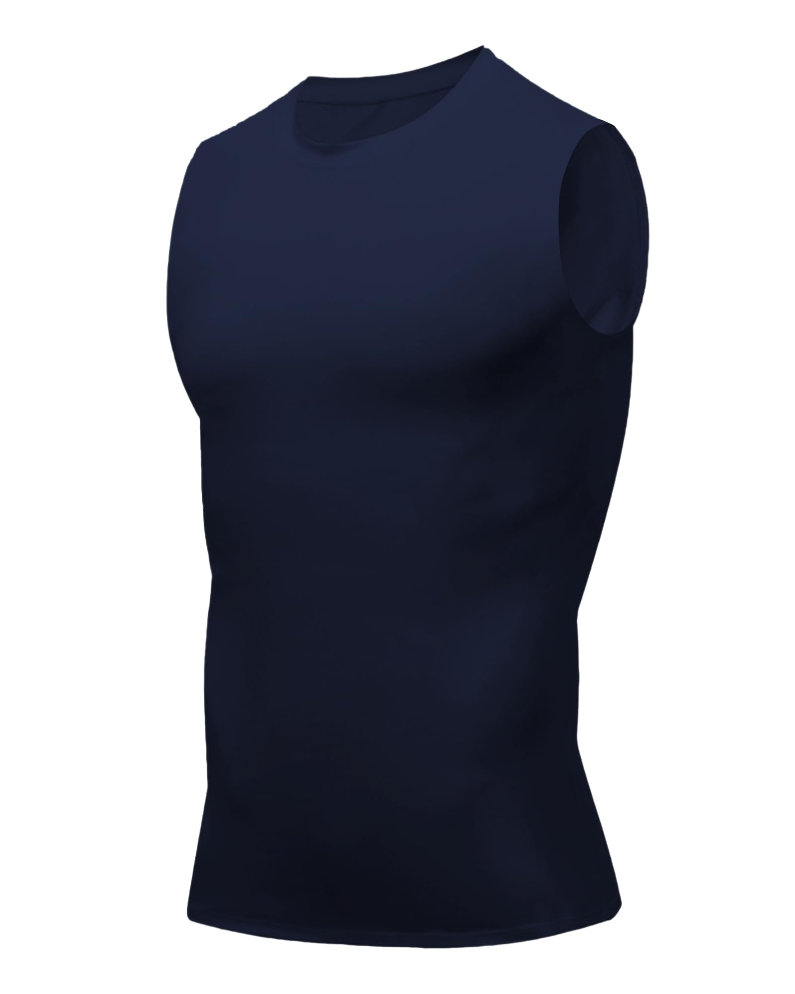 Compression Shirt Men Slimming Body Shaper Vest Crewneck Workout Tank Top