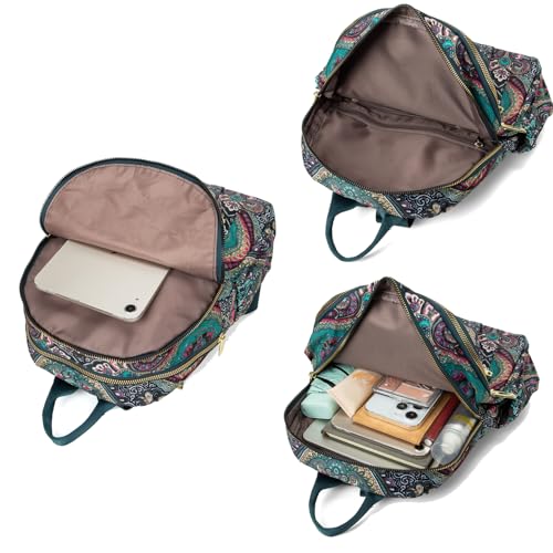 Image of Pealwel Mini Backpack Purse for Women,Small Nylon backpacks for Ladies Backpacks Women Anti Theft Travel Bag (Bohemian)