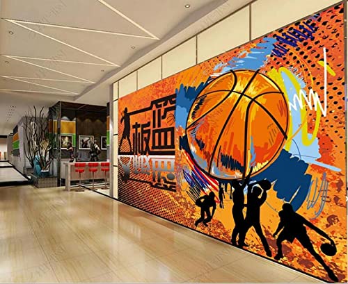 Fondos De Pantalla Murales 3D Pared De Fondo De Herramientas De Fitness De Baloncesto-200Cmx140Cm