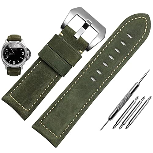 Niziruoup Leather Strap for Omega x Swatch MoonSwatch Speedmaster/Rolex Watch/SEIKO Watch/Samsung Galaxy Watch 20mm, Top Grain Leather Watch Band Bracelet Replacement Band for Men Women by Niziruoup - Used condition - US$14.16