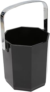Tyenaza Octagonal (5.0in x 4.7in) Acrylic Champagne Bucket - Stainless Steel Ice Buckets Perfect for Festive Occasions and Outdoor Entertaining